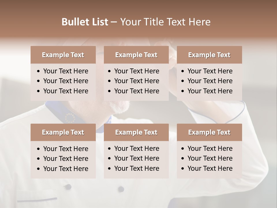 Smiling Tasting Cuisine PowerPoint Template