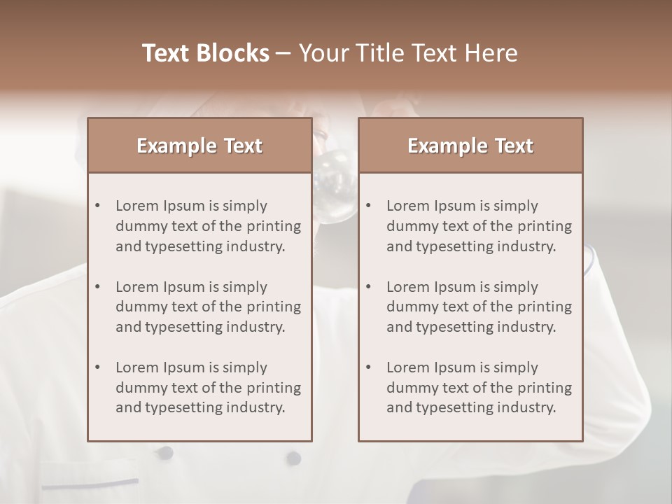 Smiling Tasting Cuisine PowerPoint Template
