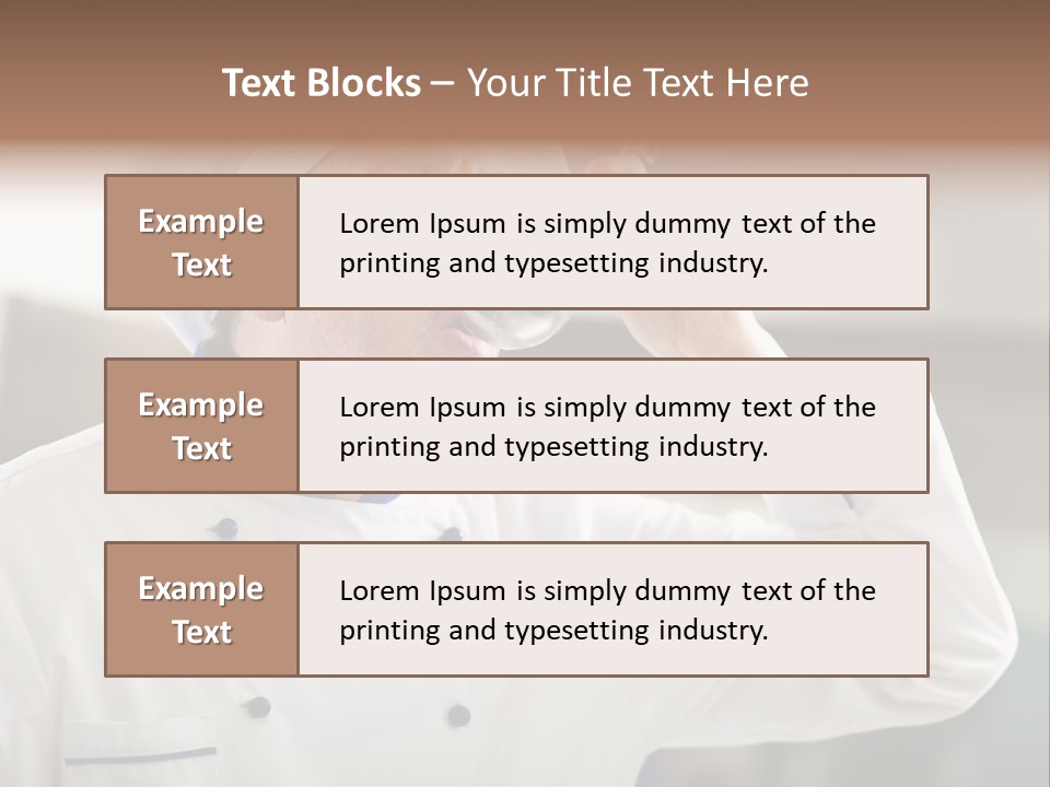 Smiling Tasting Cuisine PowerPoint Template