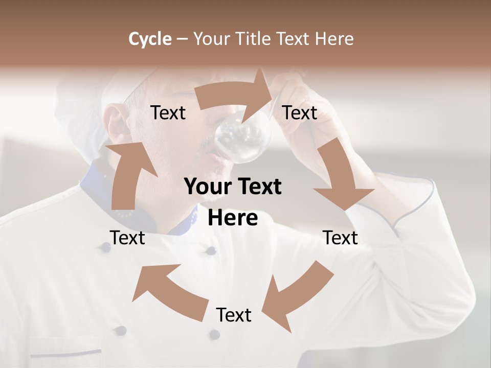 Smiling Tasting Cuisine PowerPoint Template