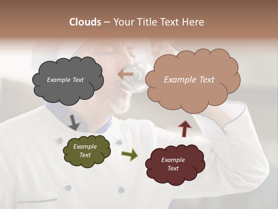 Smiling Tasting Cuisine PowerPoint Template