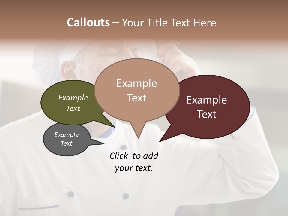 Smiling Tasting Cuisine PowerPoint Template