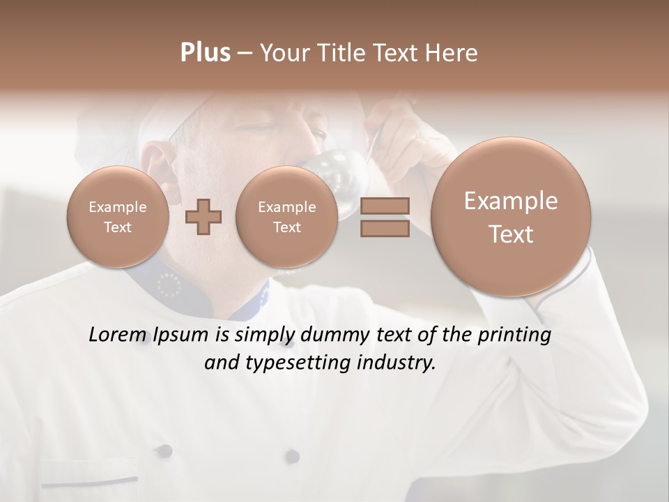 Smiling Tasting Cuisine PowerPoint Template