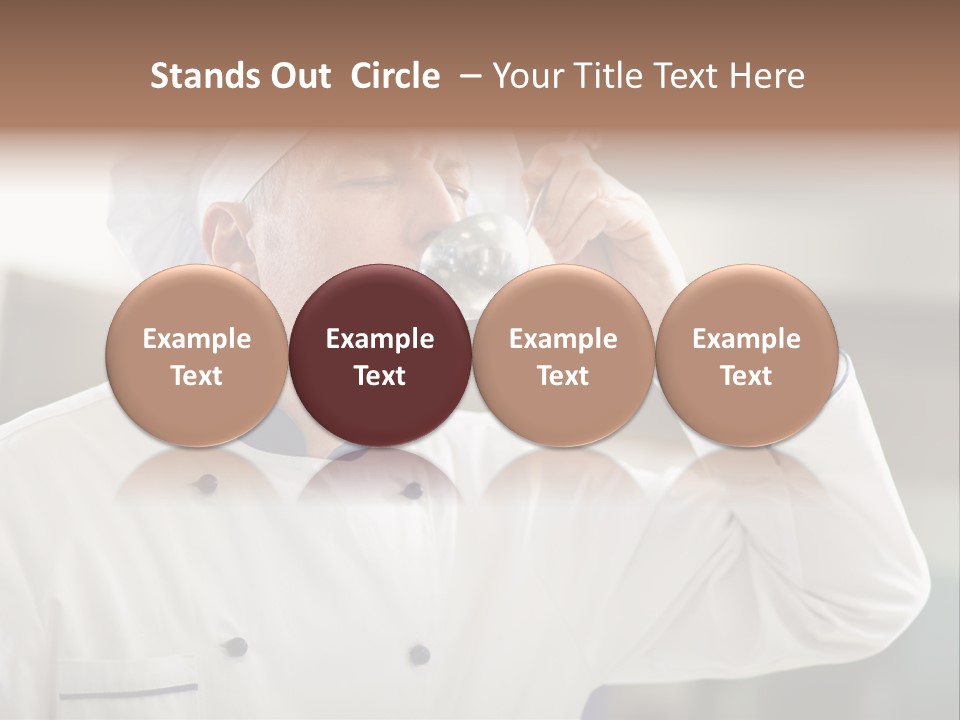 Smiling Tasting Cuisine PowerPoint Template