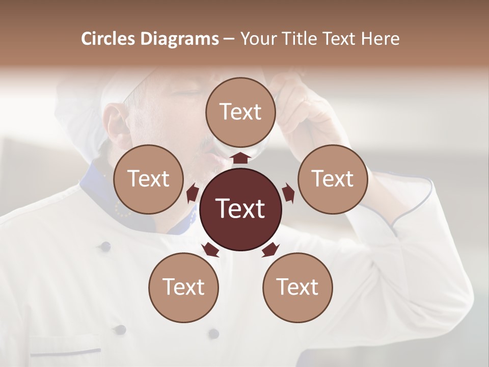 Smiling Tasting Cuisine PowerPoint Template