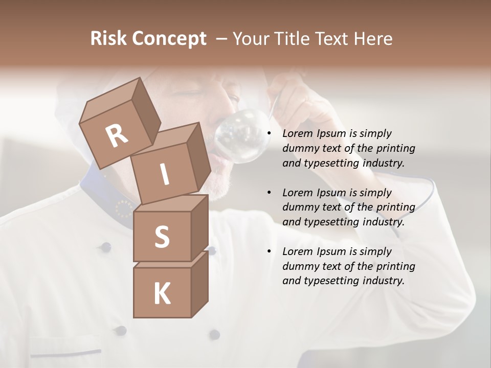 Smiling Tasting Cuisine PowerPoint Template