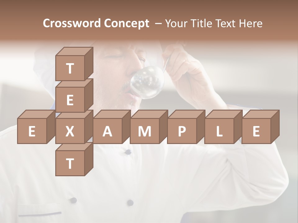 Smiling Tasting Cuisine PowerPoint Template