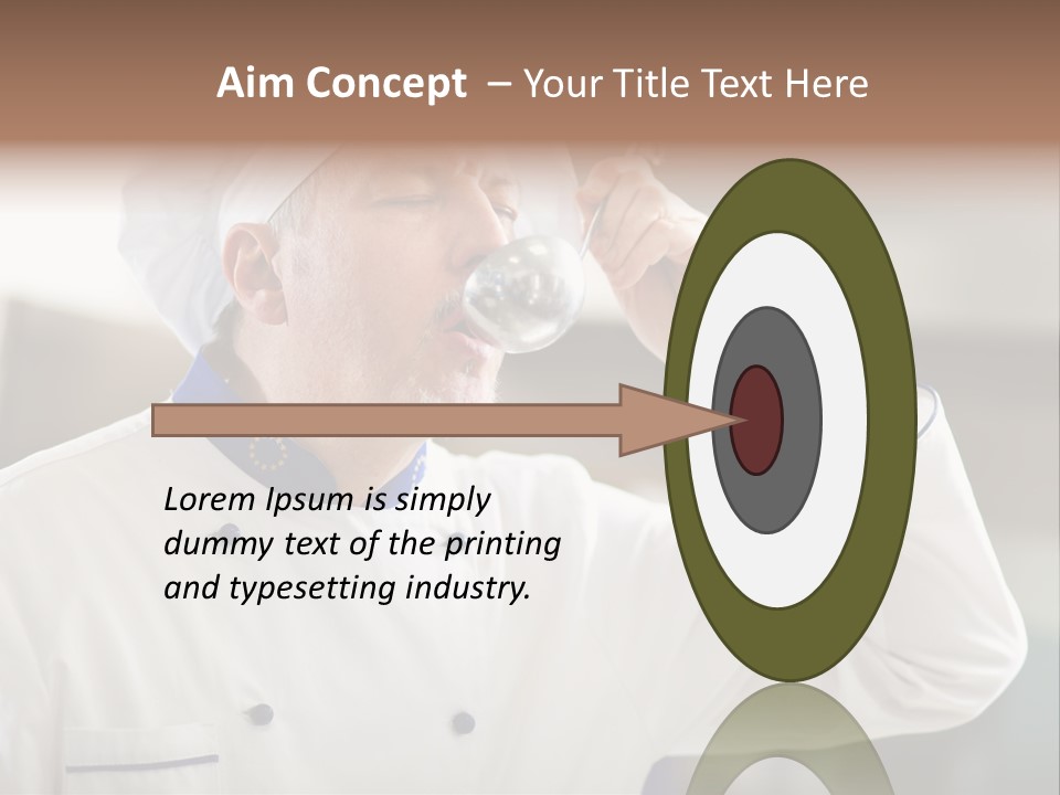 Smiling Tasting Cuisine PowerPoint Template