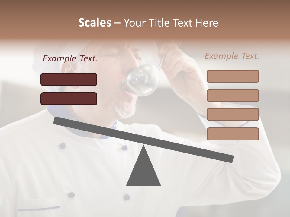 Smiling Tasting Cuisine PowerPoint Template
