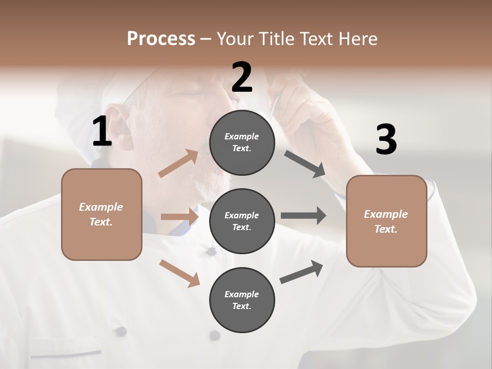 Smiling Tasting Cuisine PowerPoint Template