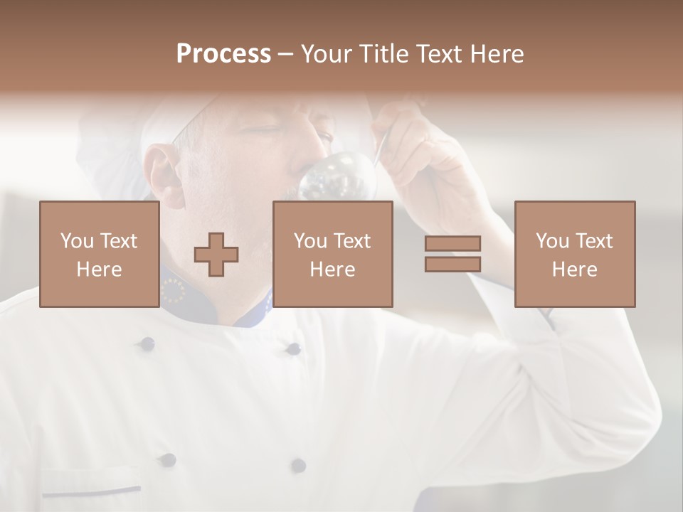 Smiling Tasting Cuisine PowerPoint Template