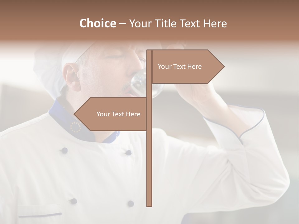 Smiling Tasting Cuisine PowerPoint Template