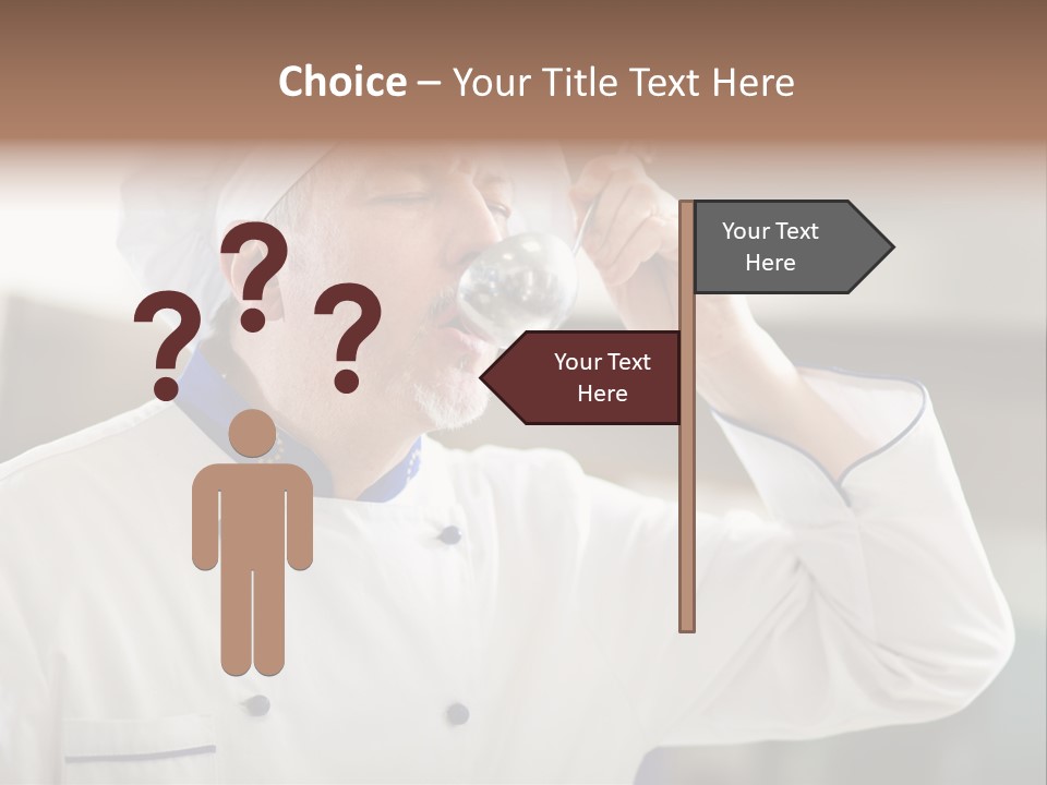 Smiling Tasting Cuisine PowerPoint Template