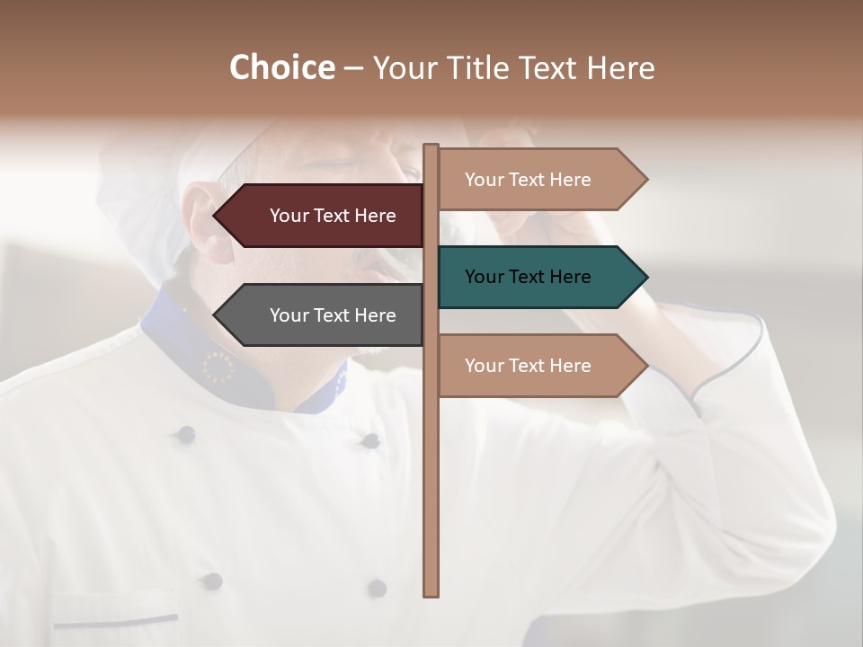 Smiling Tasting Cuisine PowerPoint Template
