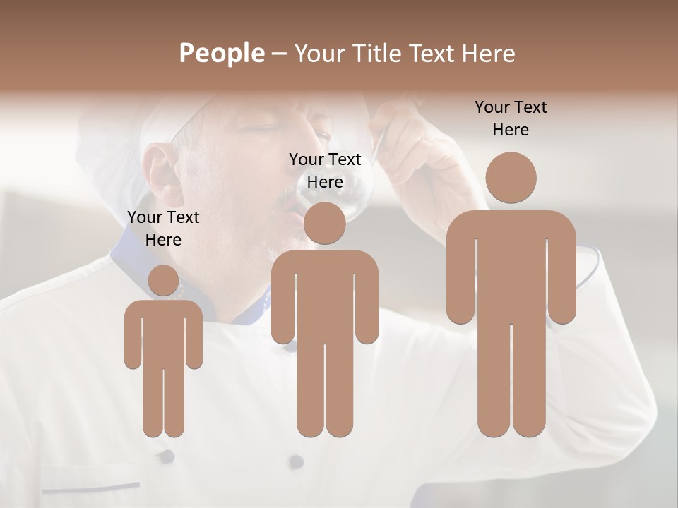 Smiling Tasting Cuisine PowerPoint Template