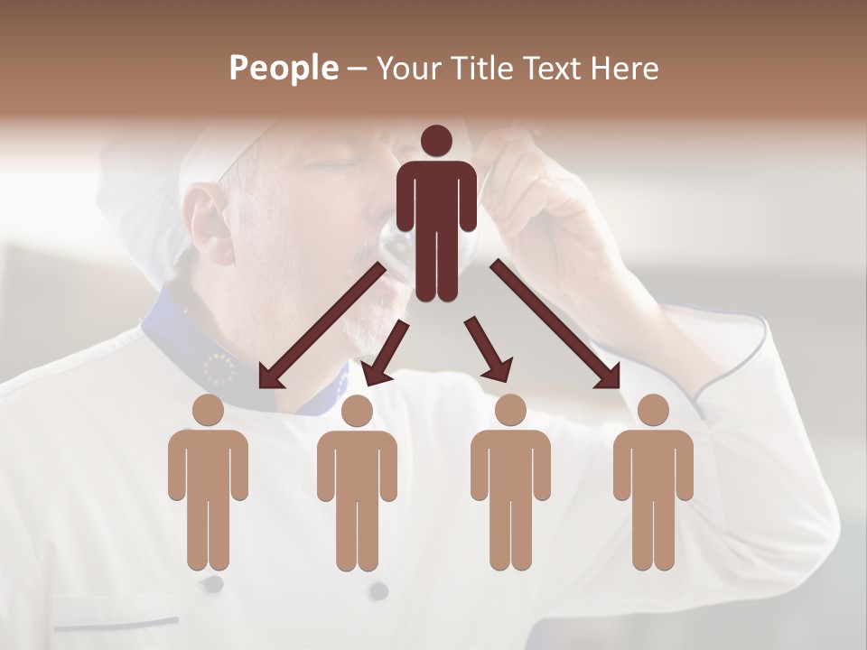 Smiling Tasting Cuisine PowerPoint Template