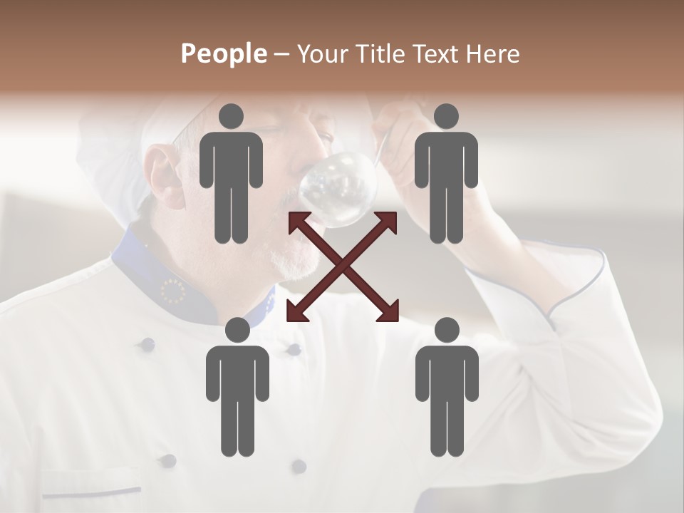 Smiling Tasting Cuisine PowerPoint Template