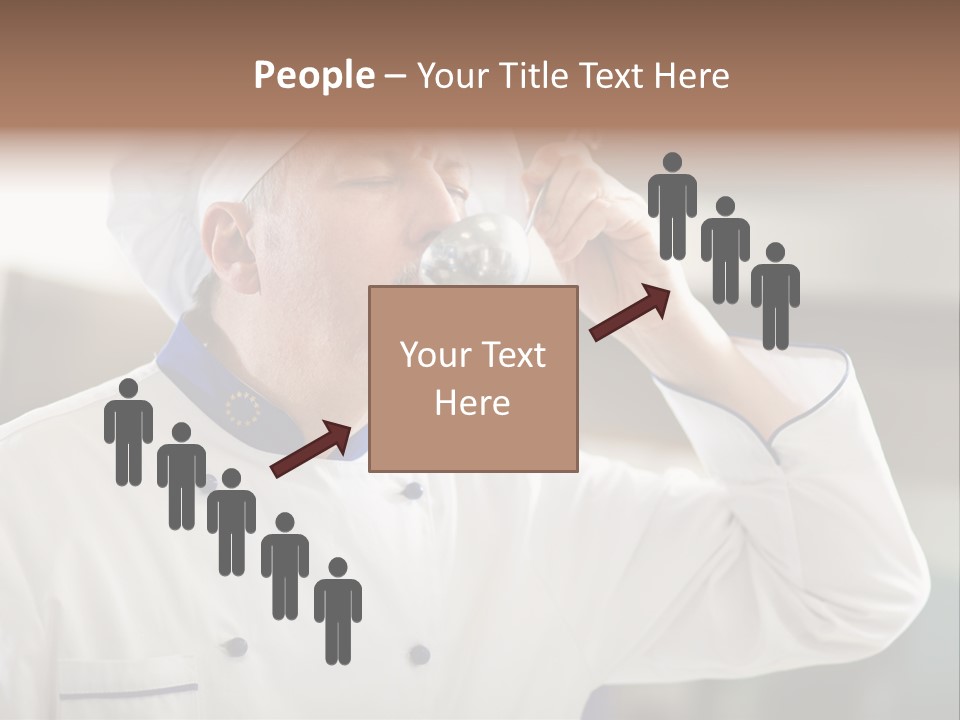 Smiling Tasting Cuisine PowerPoint Template