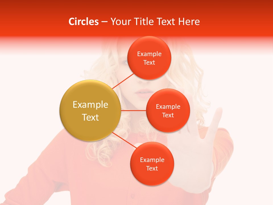 Denial Gesture Showing PowerPoint Template