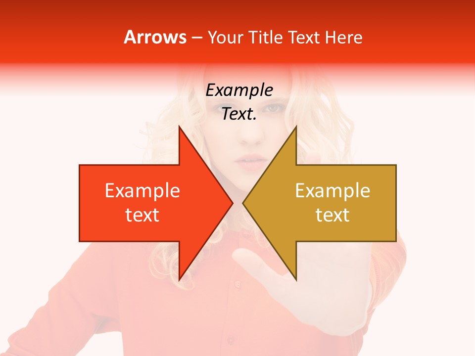 Denial Gesture Showing PowerPoint Template