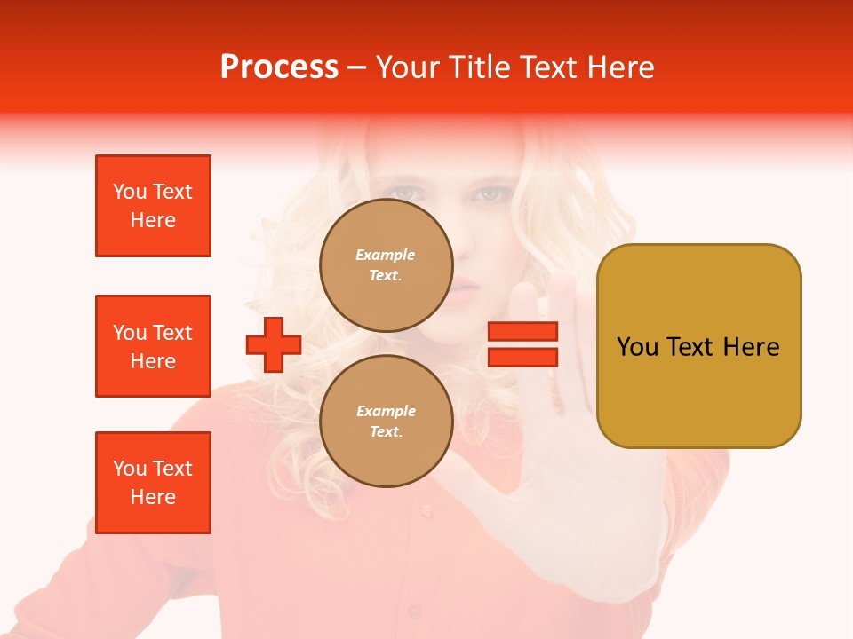 Denial Gesture Showing PowerPoint Template