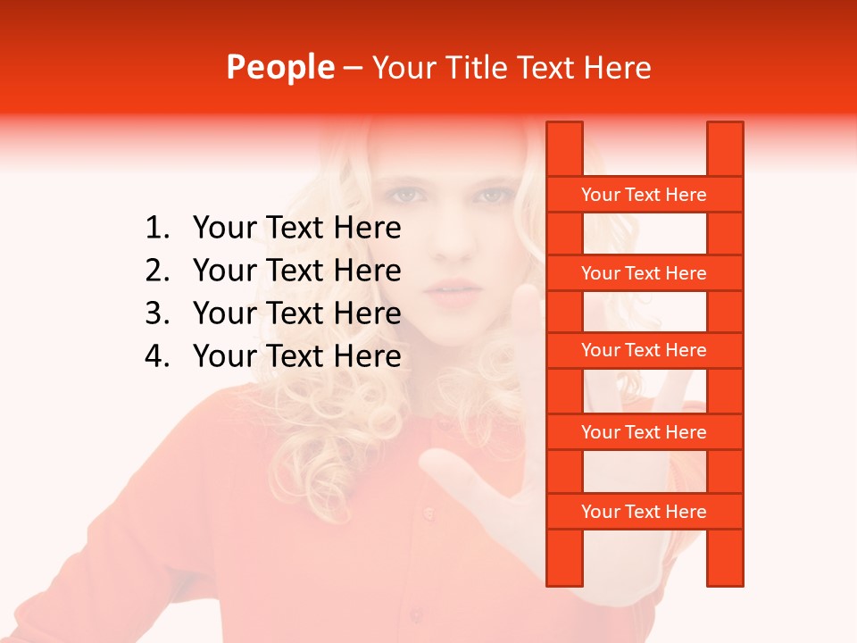 Denial Gesture Showing PowerPoint Template