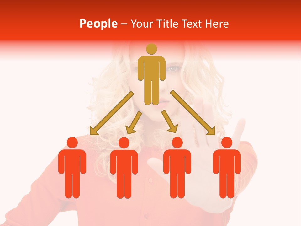 Denial Gesture Showing PowerPoint Template