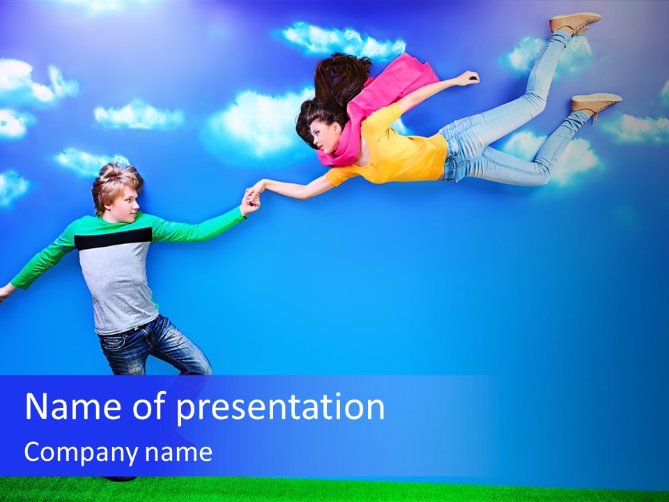 Spring Holiday Male PowerPoint Template