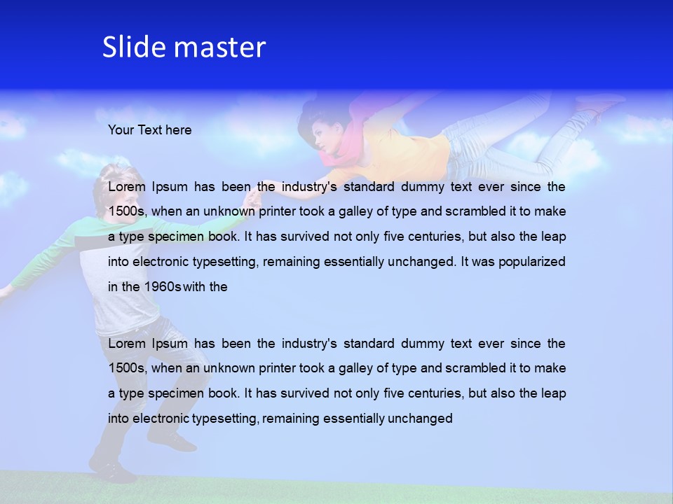 Spring Holiday Male PowerPoint Template