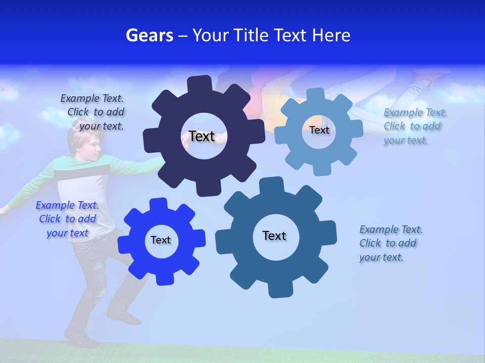 Spring Holiday Male PowerPoint Template