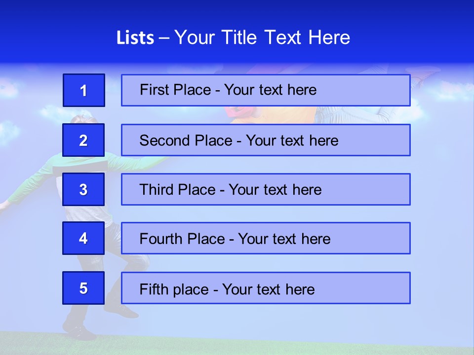 Spring Holiday Male PowerPoint Template