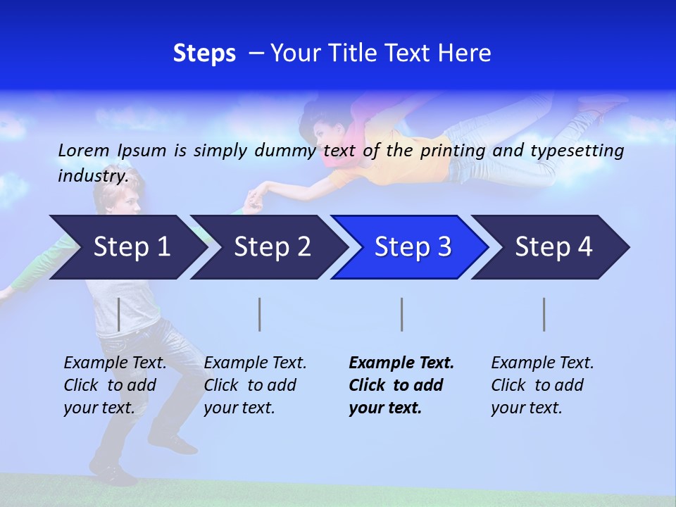 Spring Holiday Male PowerPoint Template