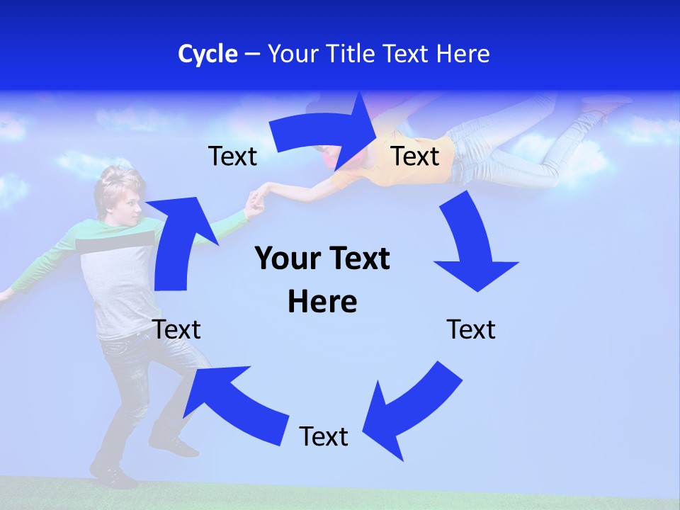 Spring Holiday Male PowerPoint Template