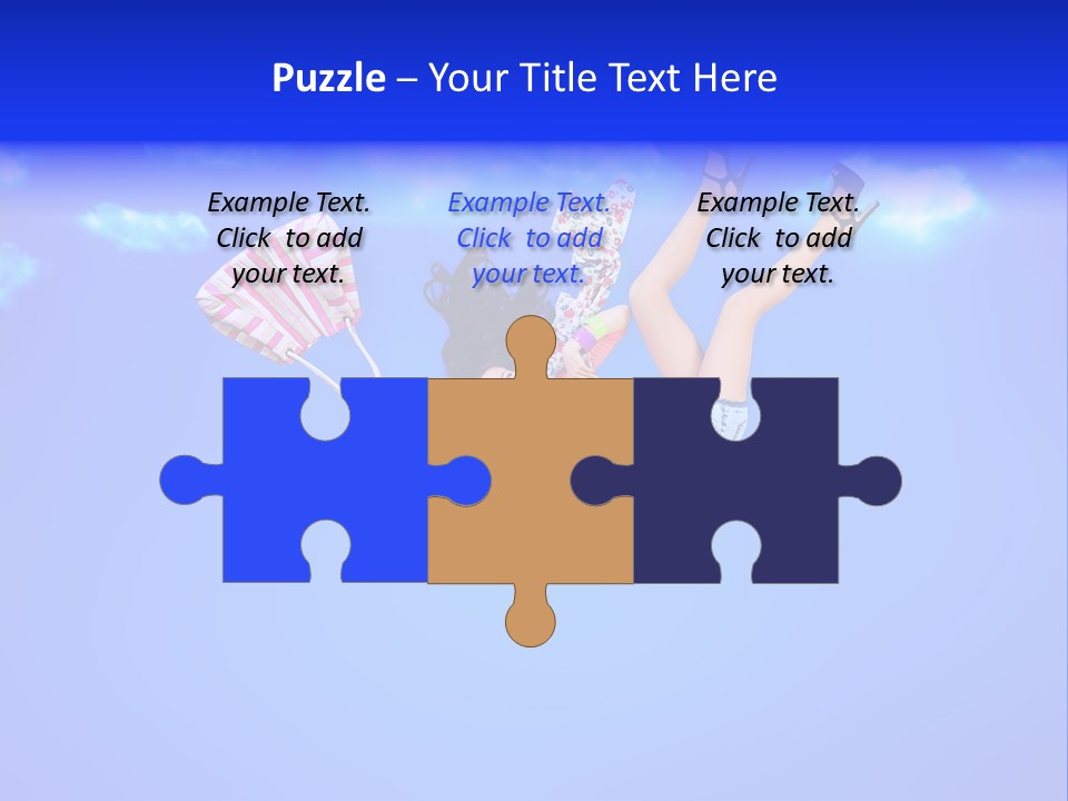 Cartoon Model Grass PowerPoint Template