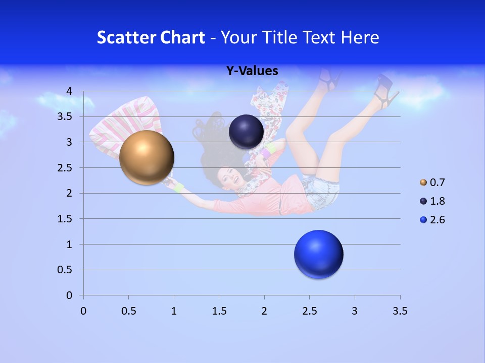 Cartoon Model Grass PowerPoint Template