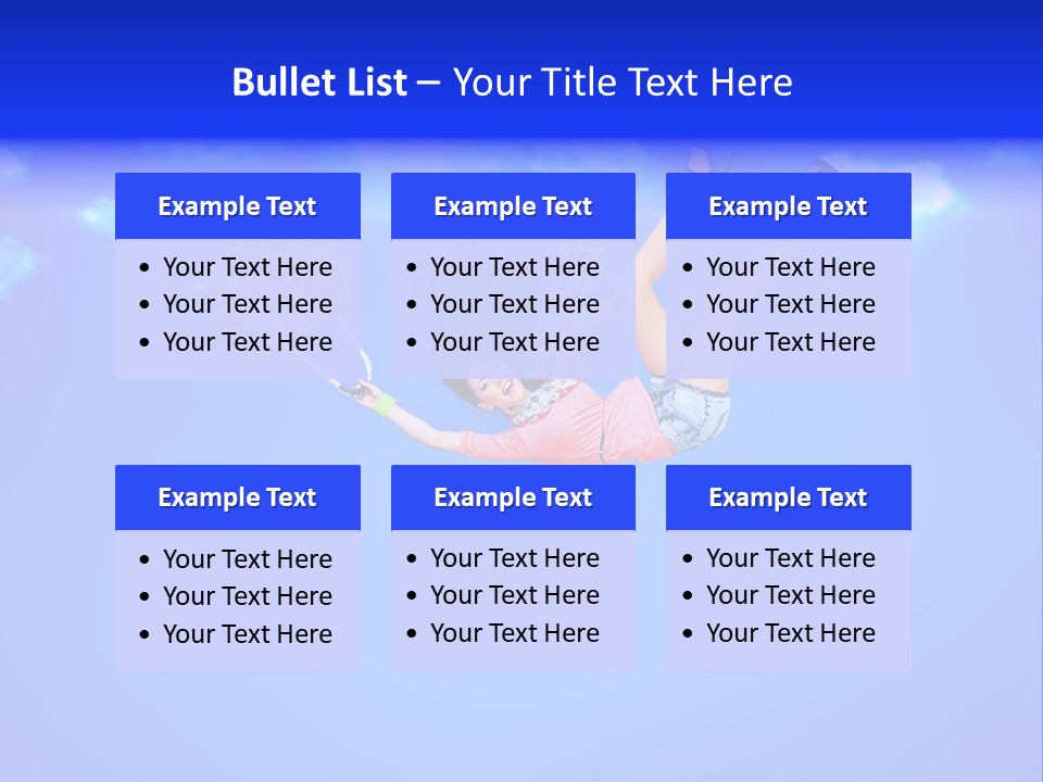 Cartoon Model Grass PowerPoint Template