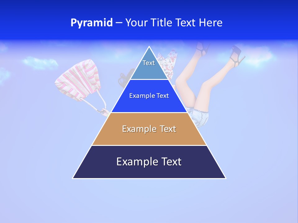 Cartoon Model Grass PowerPoint Template