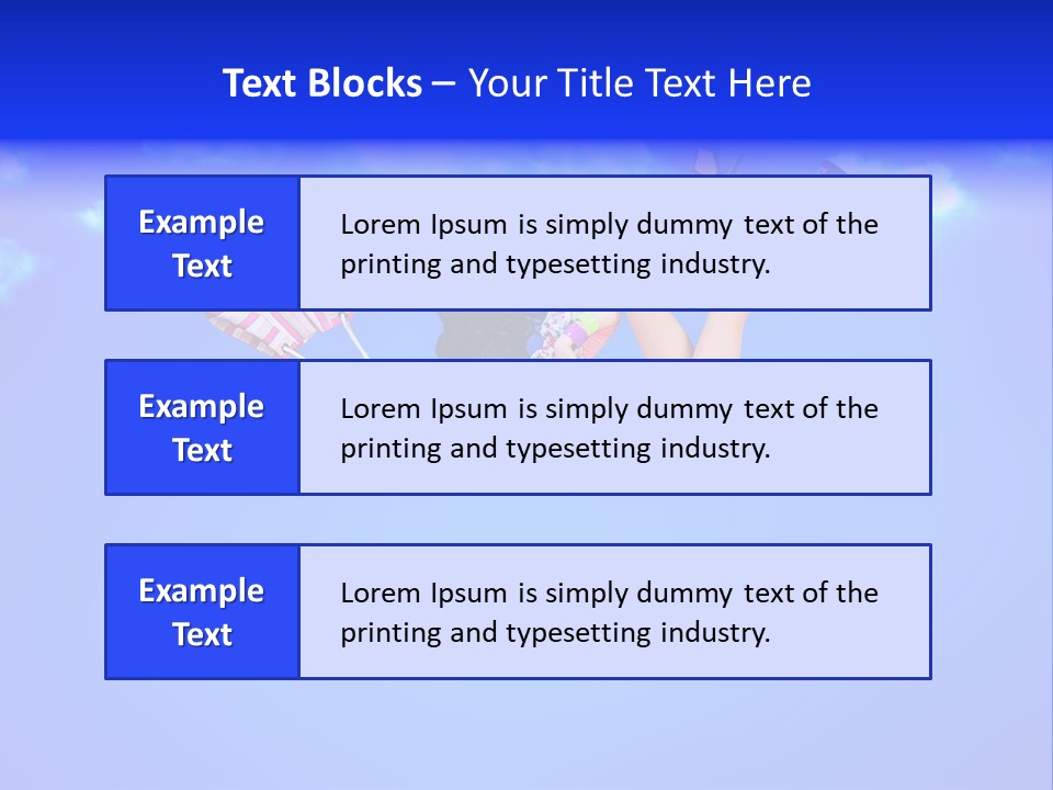 Cartoon Model Grass PowerPoint Template