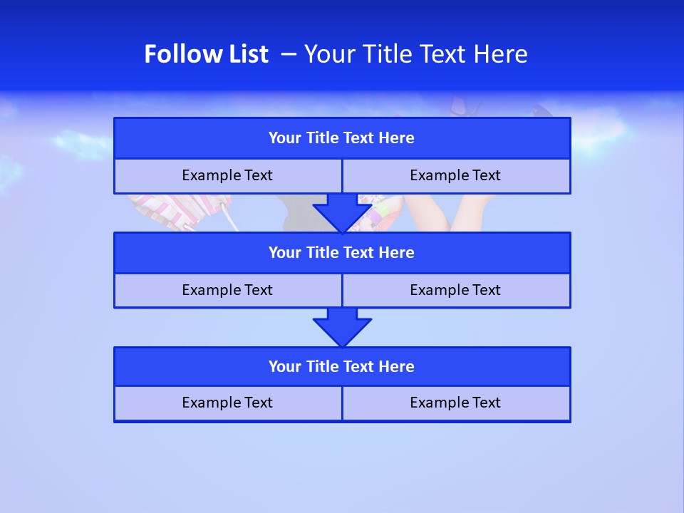 Cartoon Model Grass PowerPoint Template