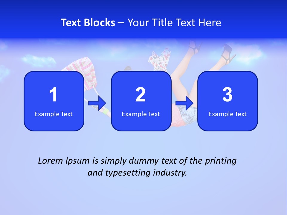 Cartoon Model Grass PowerPoint Template