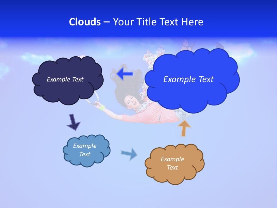Cartoon Model Grass PowerPoint Template