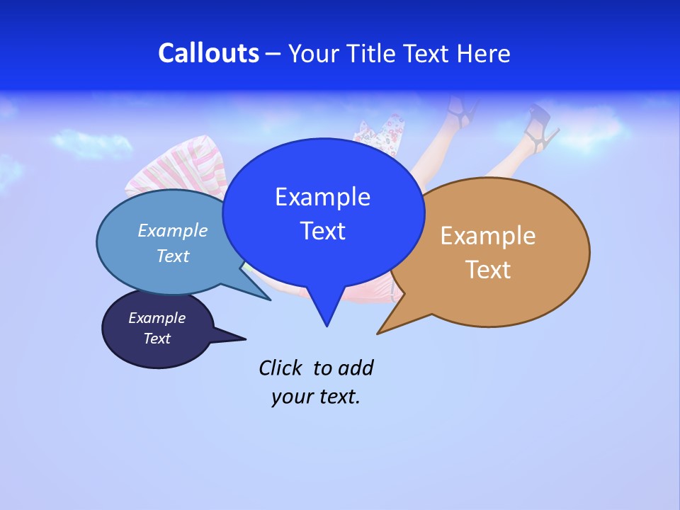 Cartoon Model Grass PowerPoint Template
