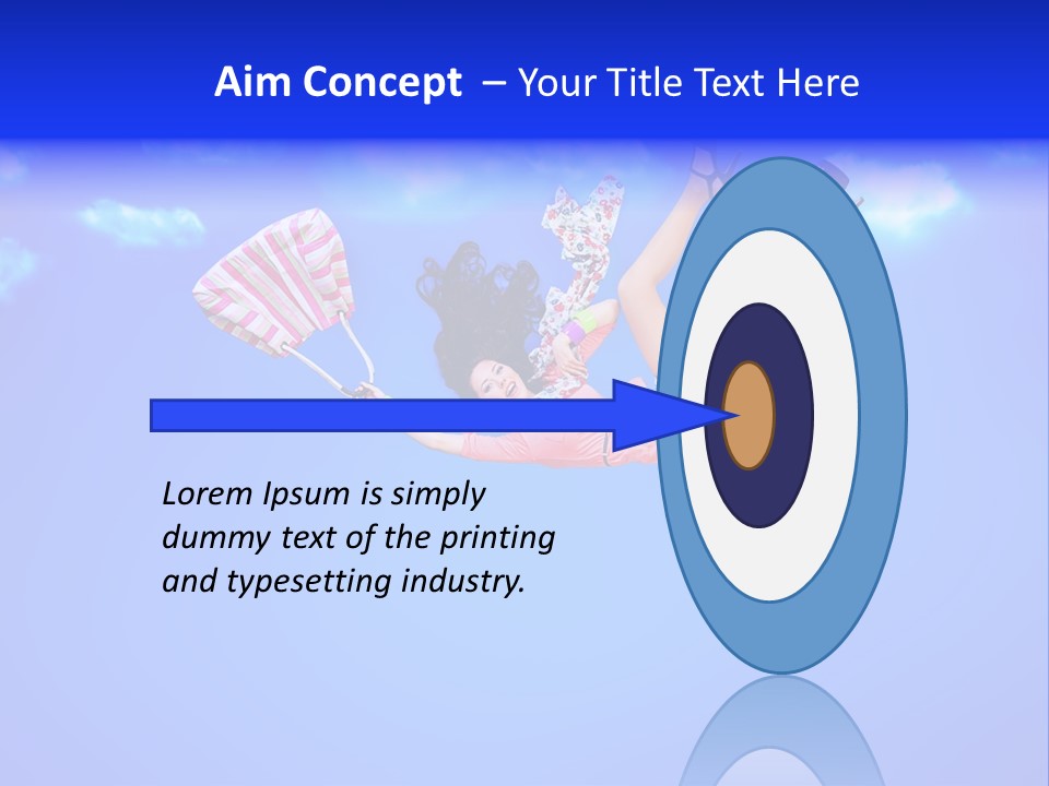 Cartoon Model Grass PowerPoint Template