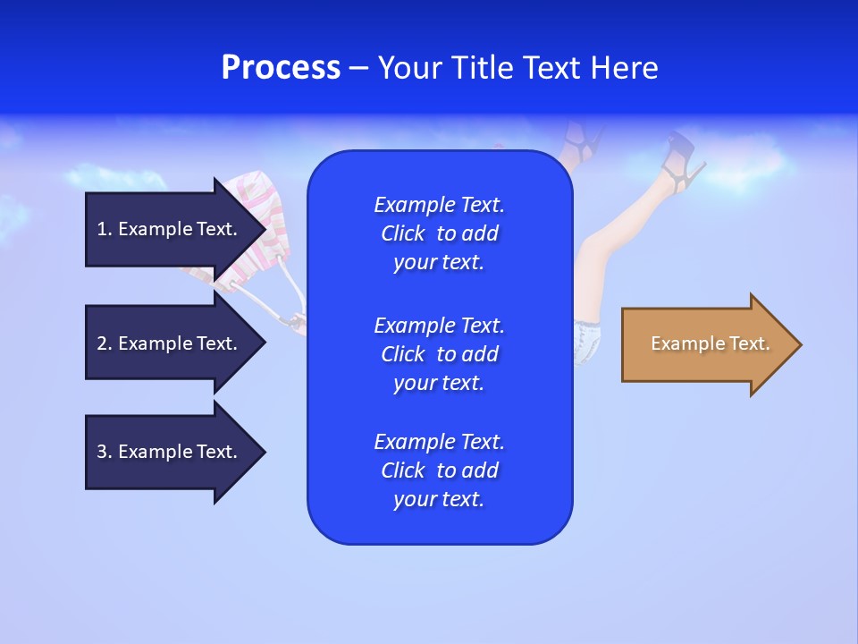 Cartoon Model Grass PowerPoint Template