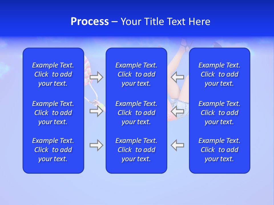 Cartoon Model Grass PowerPoint Template
