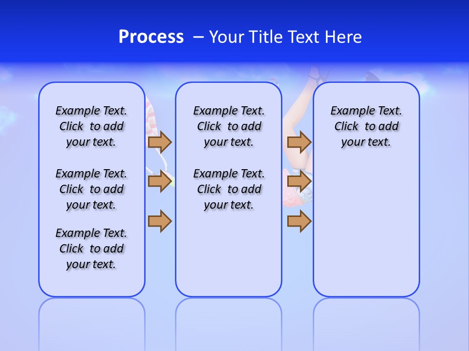 Cartoon Model Grass PowerPoint Template