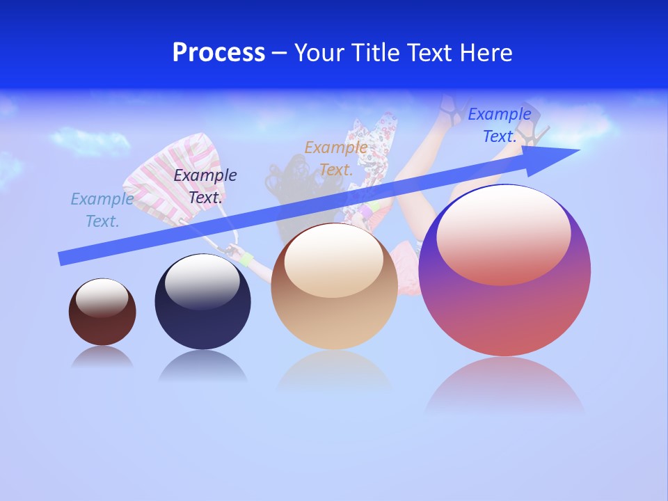 Cartoon Model Grass PowerPoint Template