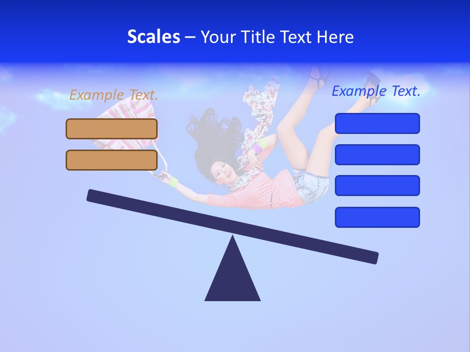 Cartoon Model Grass PowerPoint Template