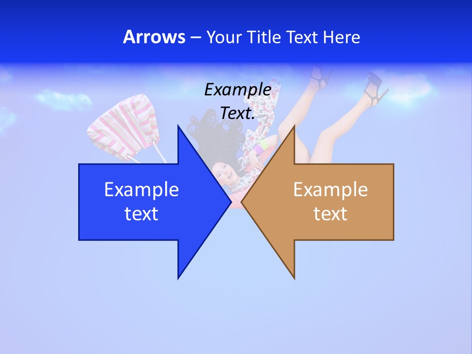 Cartoon Model Grass PowerPoint Template