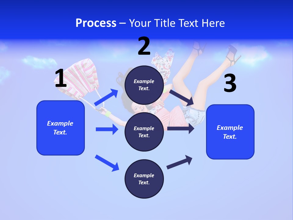 Cartoon Model Grass PowerPoint Template